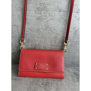 KATE SPADE Natalie Wellesley Small Clutch Crossbody Bag Red/Pink